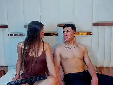 ScarlettAndLucas — golden rain on her mouth and face